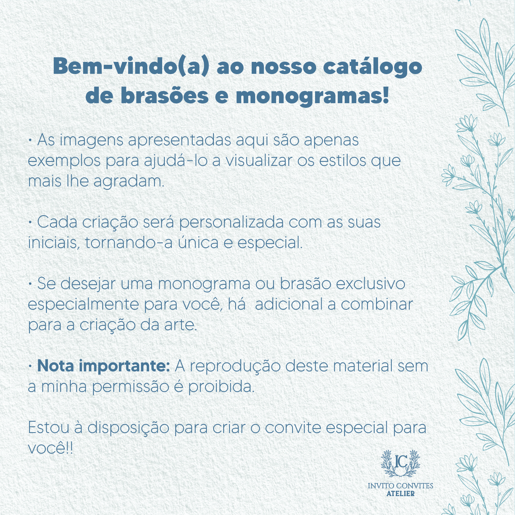 BRASÕES E MONOGRAMAS