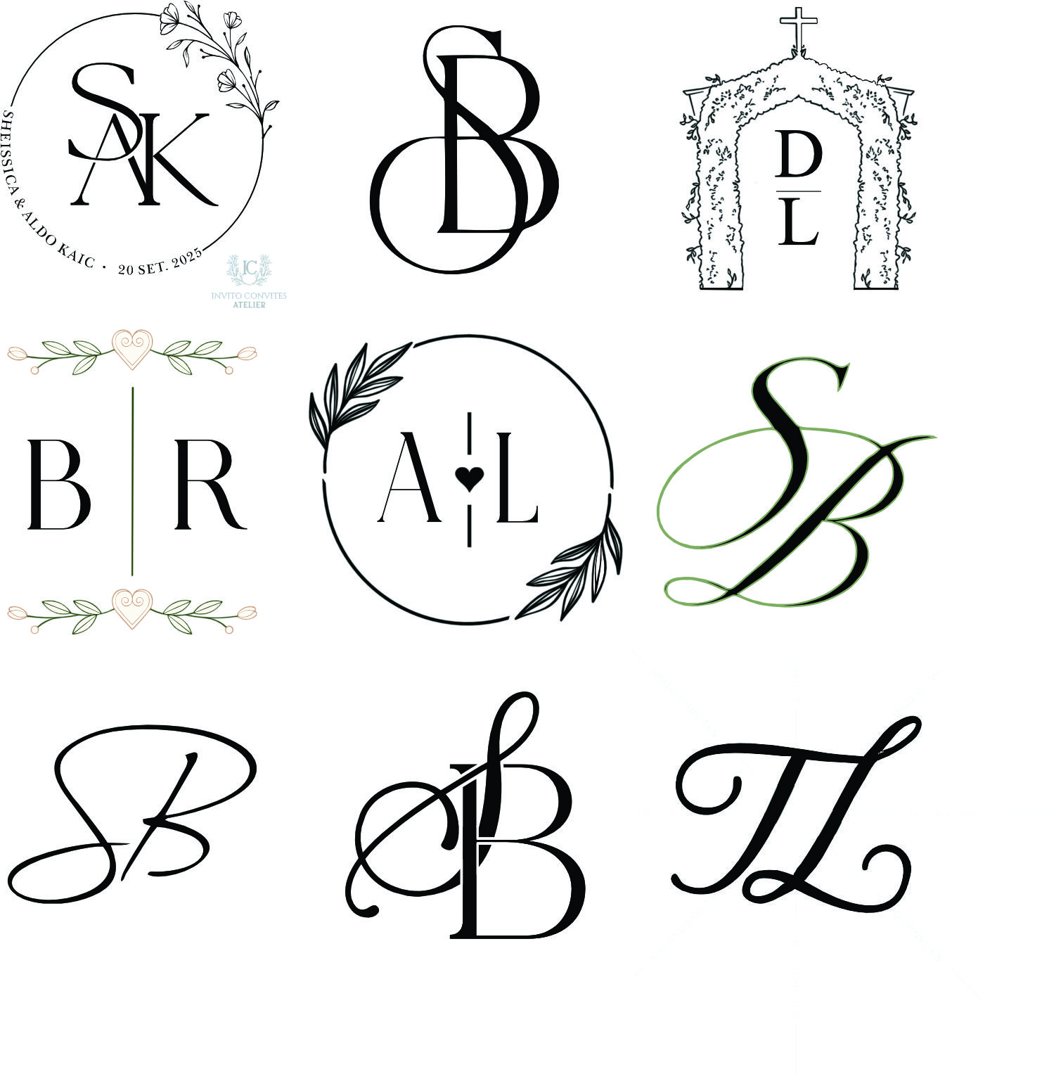 BRASÕES E MONOGRAMAS